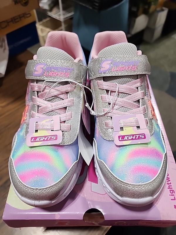 S Sport By Skechers Girls' Bree Sneakers - Silver 3