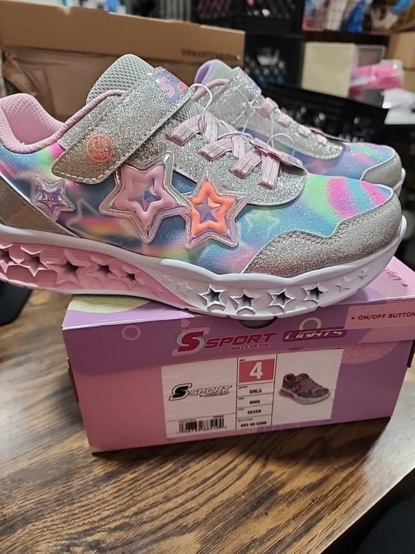 S Sport By Skechers Girls' Bree Sneakers - Silver