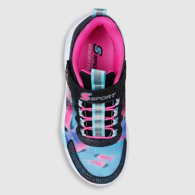 S Sport By Skechers Kids' Cora Sneakers - Black 3: Hook &