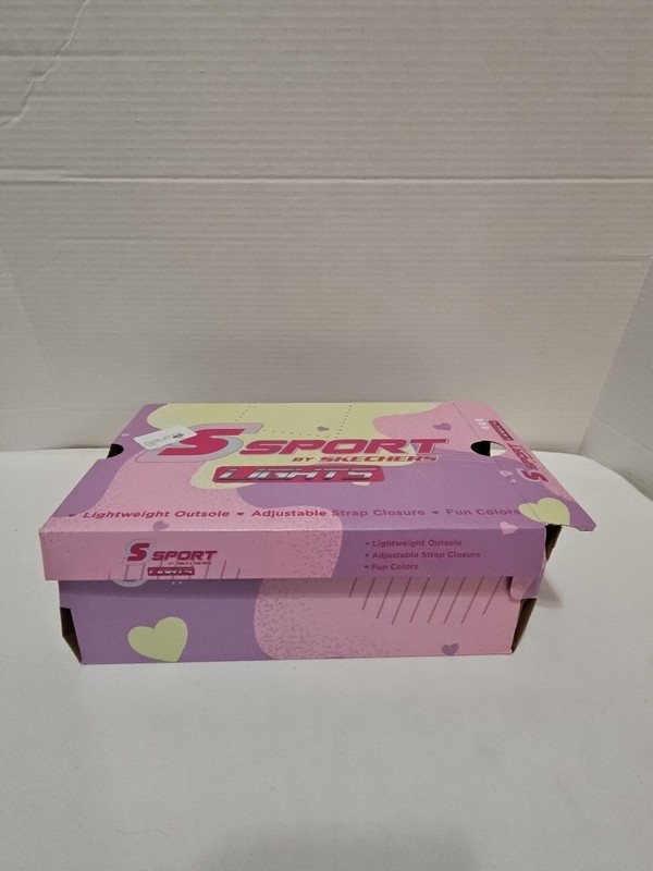 S Sport By Skechers LIGHTS Girls' Jazmin COLORFUL/BLACK Sneakers ~Size 1