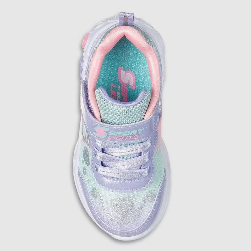 S Sport By Skechers Toddler Lucia Sneakers - Lavender 10T: Light Up