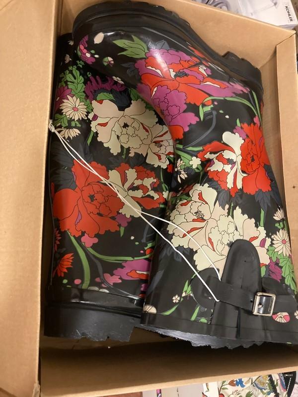 Sakroots Rain Boot for Women Waterproof TALL RUBBER RAIN BOOTS FAUX FUR LINED