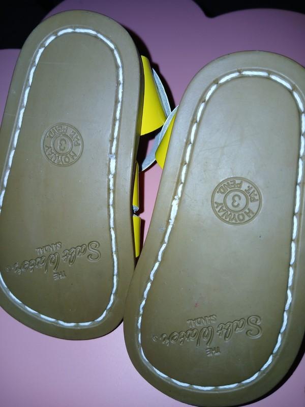 Salt Water Baby Sandles Yellow