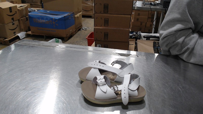 Salt Water Sandals 1703-WHITE: By Hoy Shoe Surfer White Sandal (8 M US Toddler)