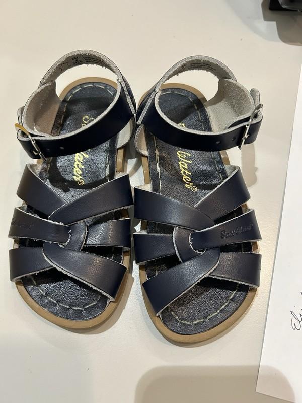 Salt Water Sandals original style navy Toddler 8