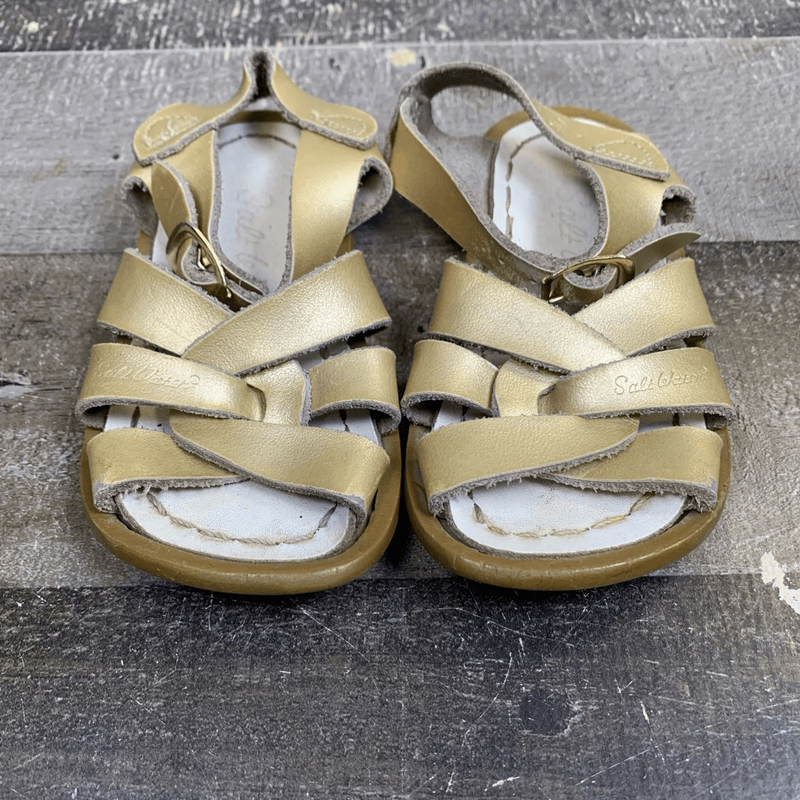 Salt Water Sandals Toddler Size 5 Gold Original Buckle