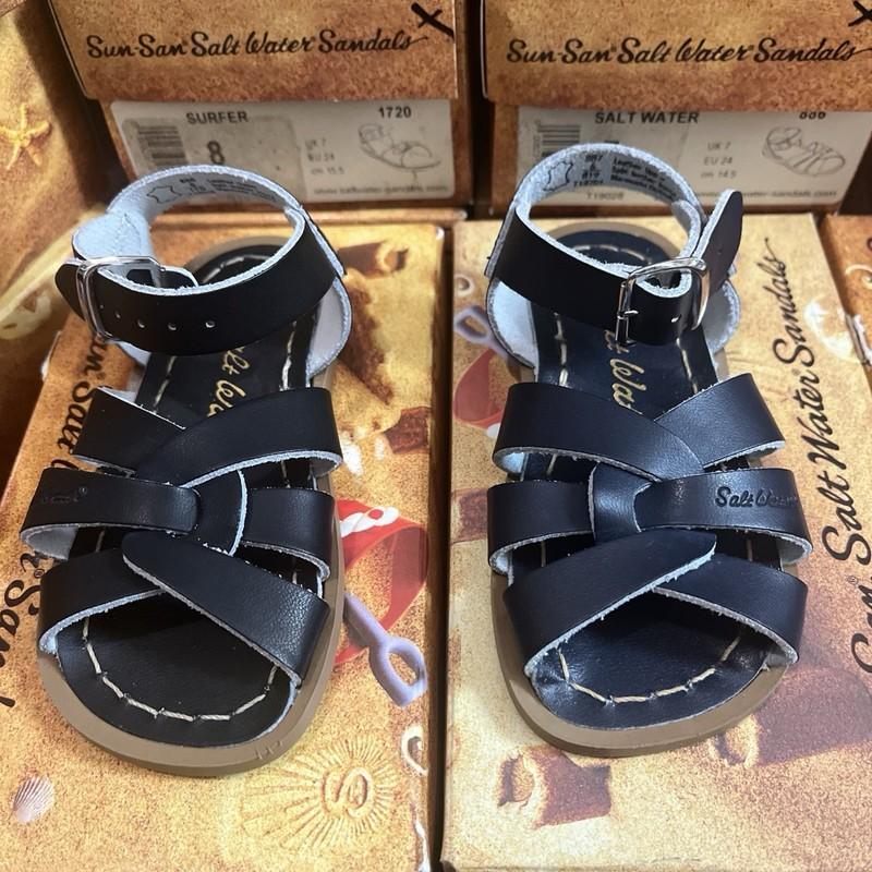 Salt Water Sun San Leather -Girls Sandals -Size 8 - New