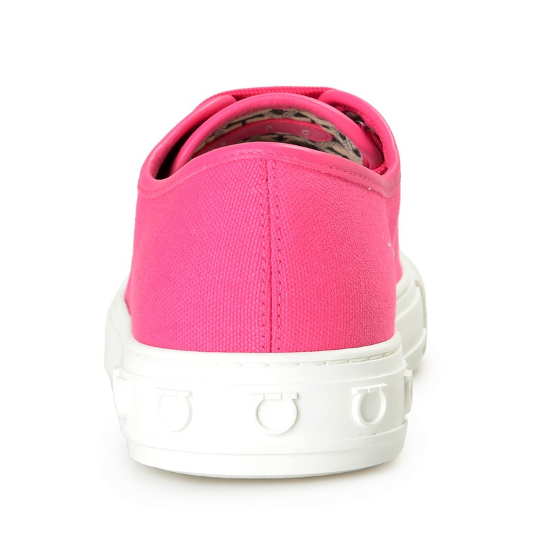 Salvatore Ferragamo Women's "Mediterr ECO" Hot Pink Fashion Sneakers Shoes