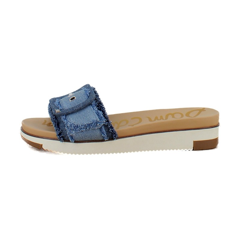 Sam Edelman Ariane Fray Womens Sandals Blue Multi Fray