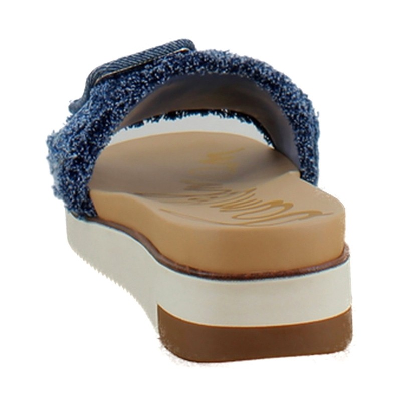 Sam Edelman Ariane Fray Womens Sandals Blue Multi Fray