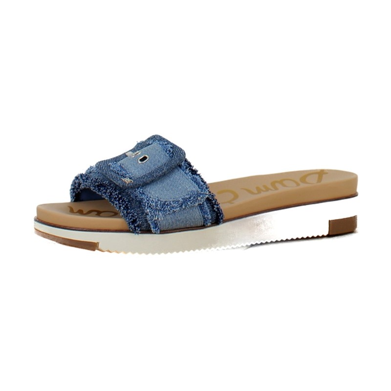 Sam Edelman Ariane Fray Womens Sandals Blue Multi Fray
