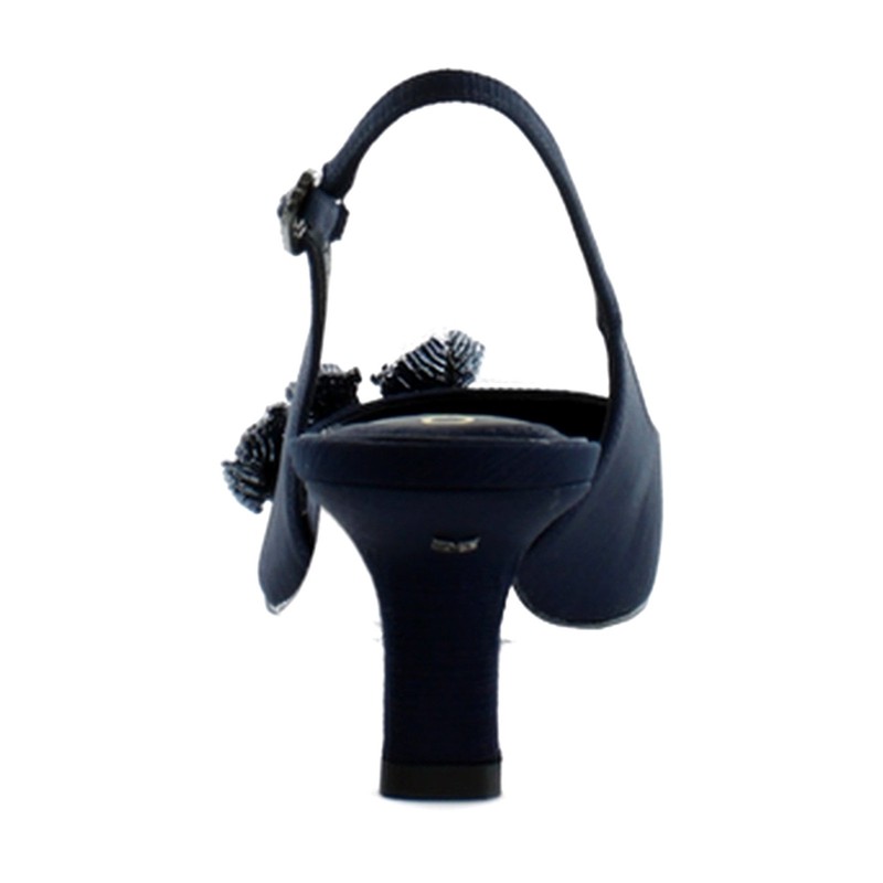 Sam Edelman Bianka Flora Slingback Women's Sandals Midnight Blue Fabric