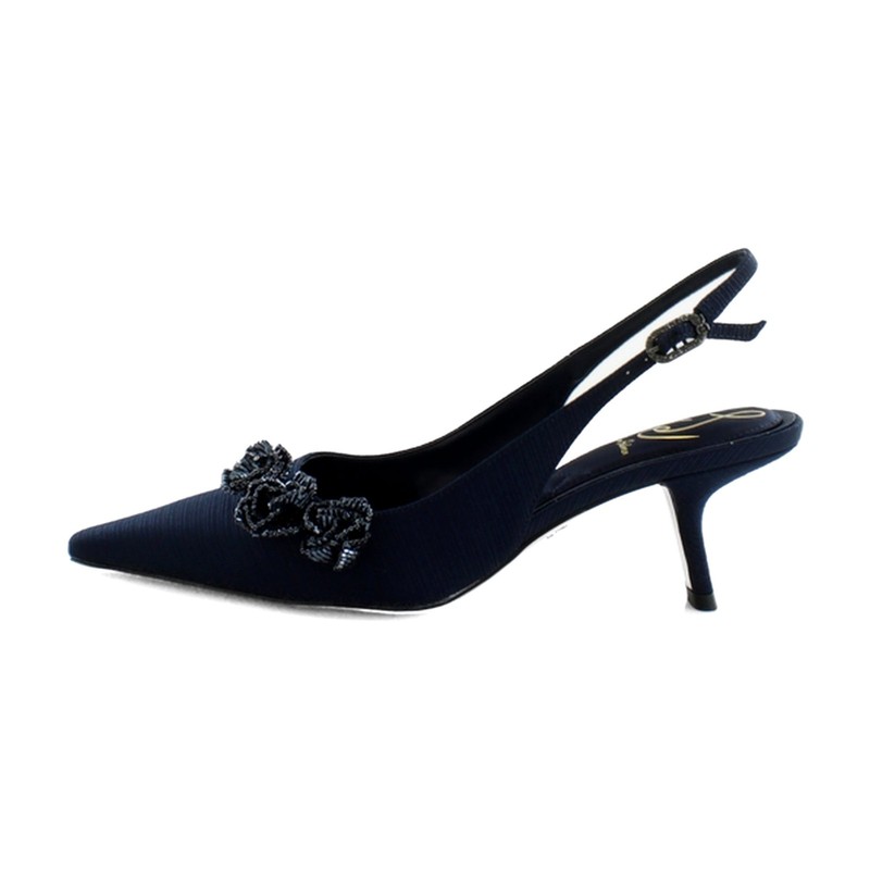 Sam Edelman Bianka Flora Slingback Women's Sandals Midnight Blue Fabric