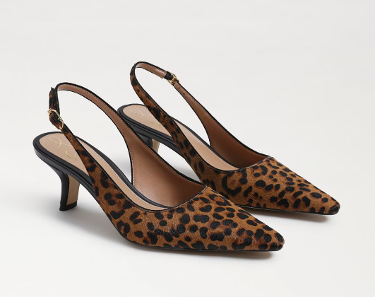 Sam Edelman Bianka Slingback Granada Tan Leopard Pump Women's sizes 6-11/ NEW