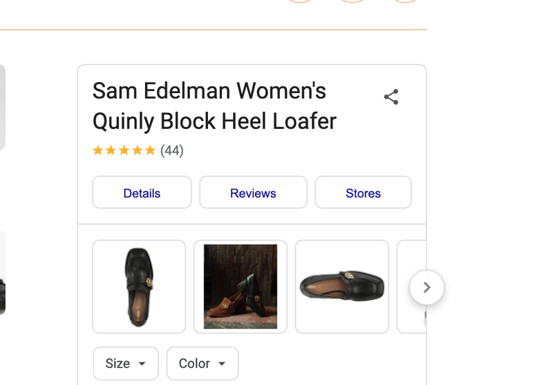 Sam Edelman Quinly Kiltie Block Heel Loafer MSRP$190 The Most Beloved Style