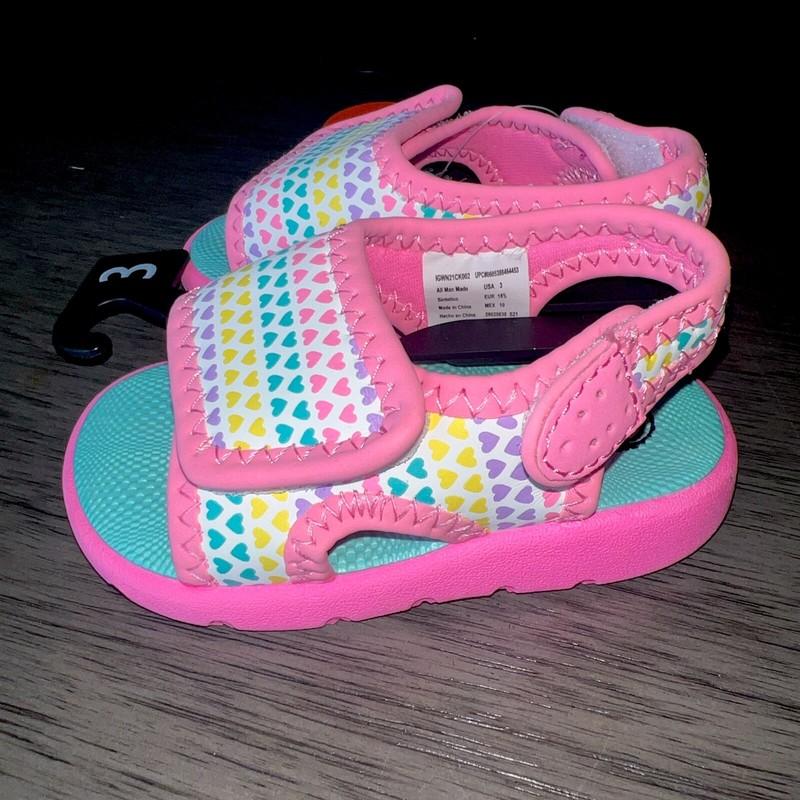 SANDALS ADJUSTABLE "3" "5" TODDLER "MULTI-COLOR" 2 WAY ADJUSTABLE SANDALS