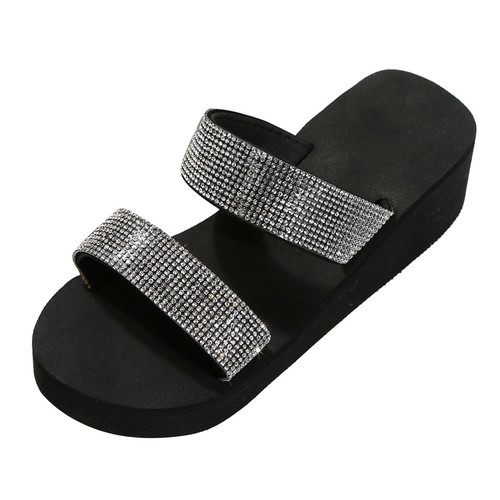 Sandals Arch Fit Women Wedge Heel Thick Bottom Slippers Beach Platform Shoes