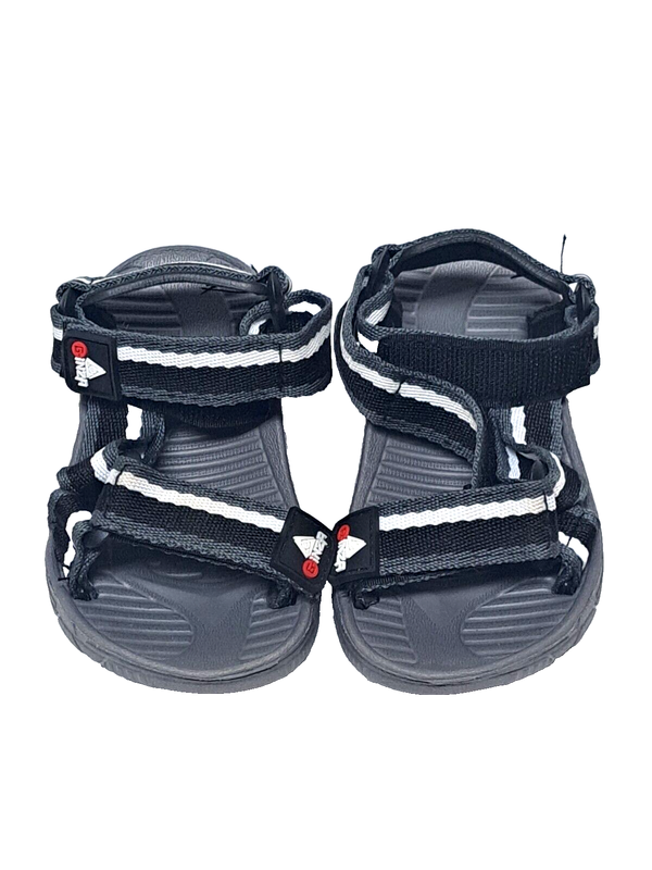 Sandals Toddler 24 Month GINZA Gray And Black Pre-owned