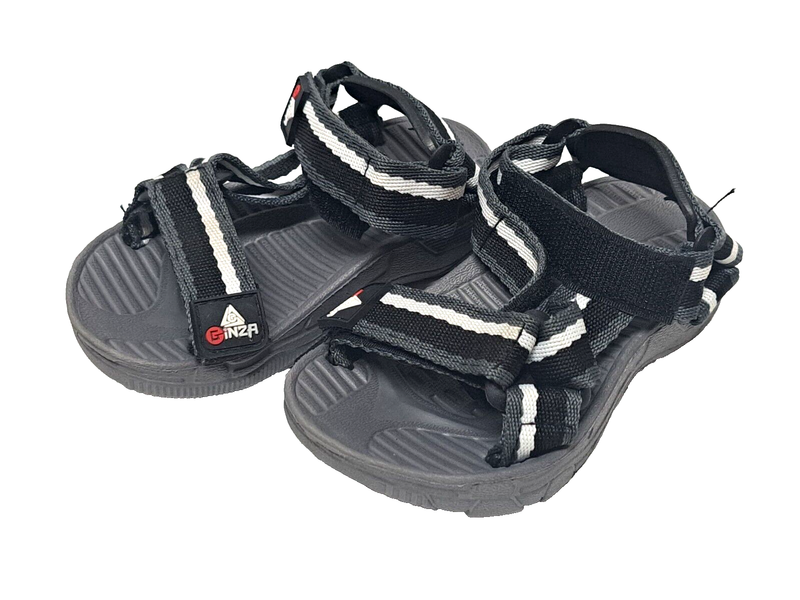 sandals Toddler 24 month GINZA Gray and Black pre-owned