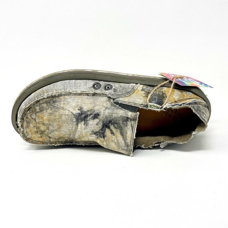 Sanuk X Grateful Dead Vagabond ST Tie Dye Hemp Surfer Slip On Comfort Shoes