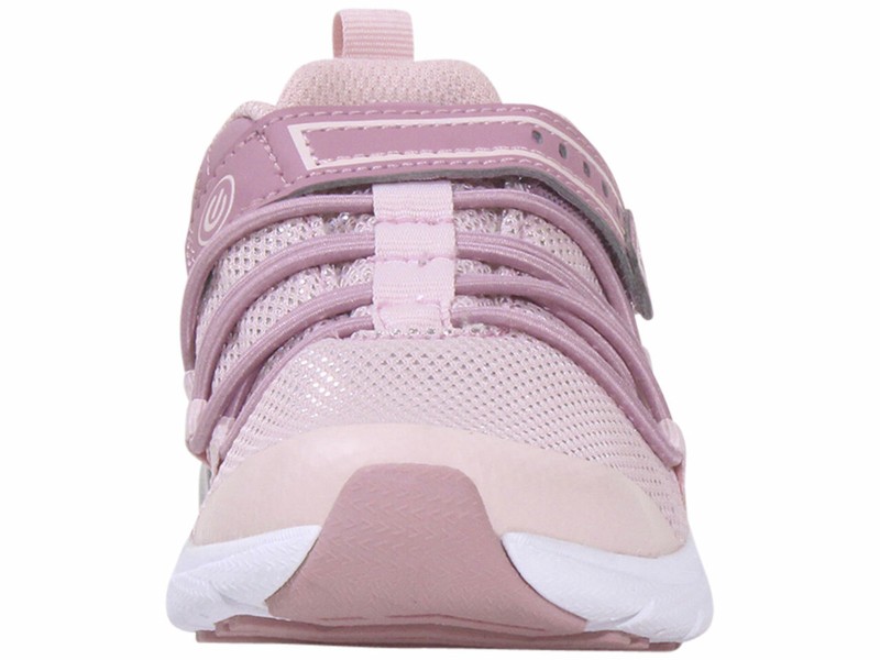 Saucony Girl's Flash-Glow-2.0 Sneakers Light Up Blush