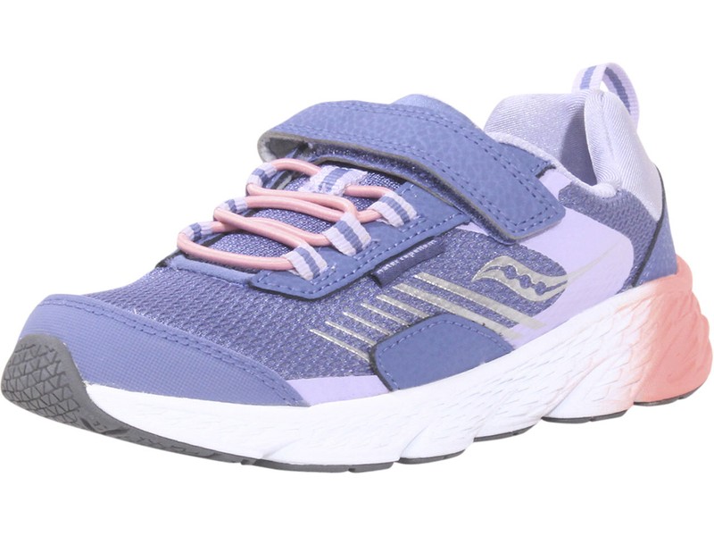 Saucony Girl's Wind-Shield-A/C Sneakers APMA Blue/Lavender/Coral