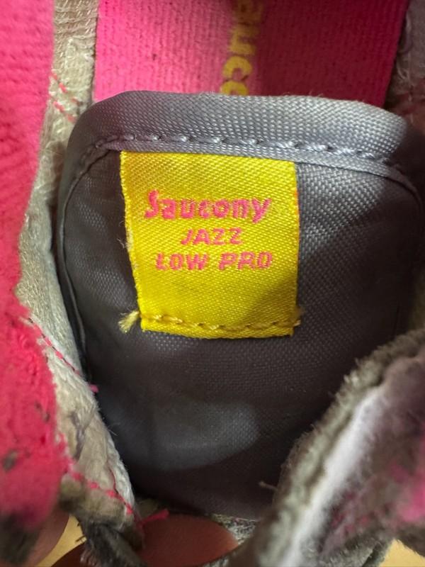 Saucony Girls Baby Jazz Sneaker Grey/Pink Size 4M
