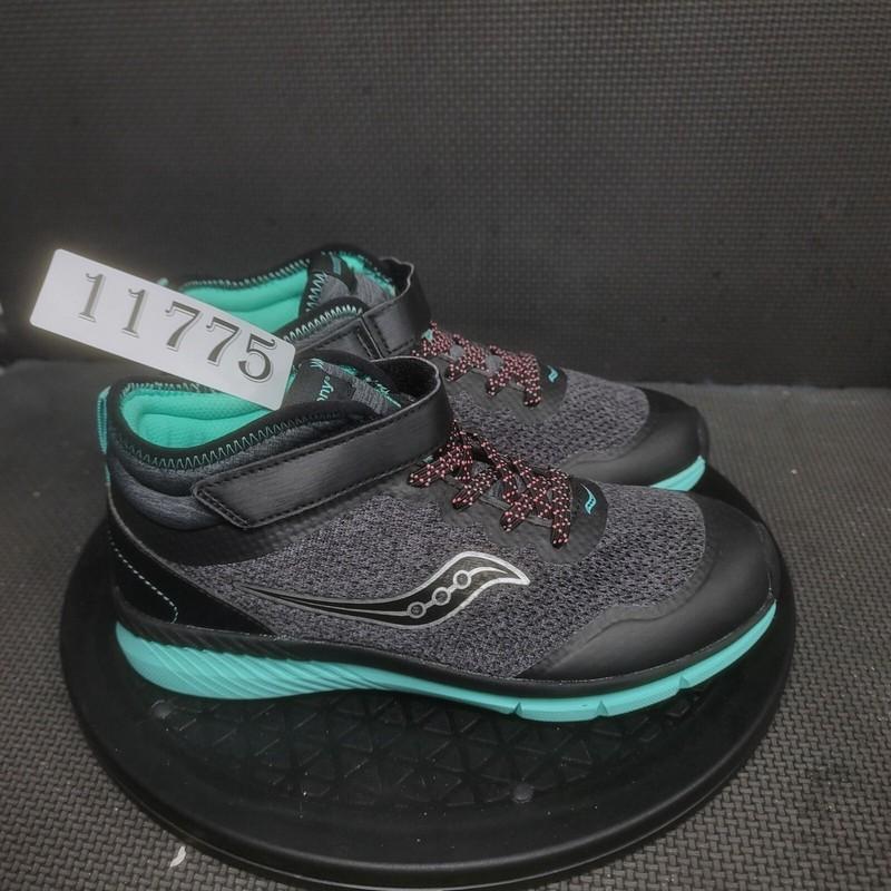 Saucony Ideal Mid Shoes Youth Sz 4 Gray Green Trainers
