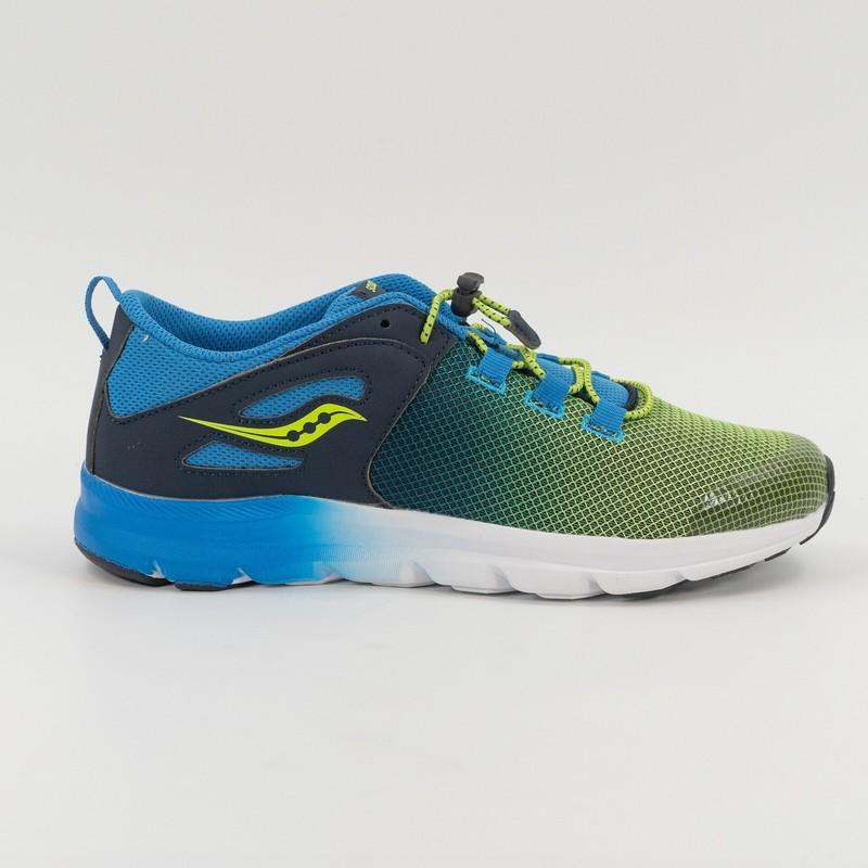 Saucony Kids Boys Size 7 SK261682 Blue Green Running Shoes