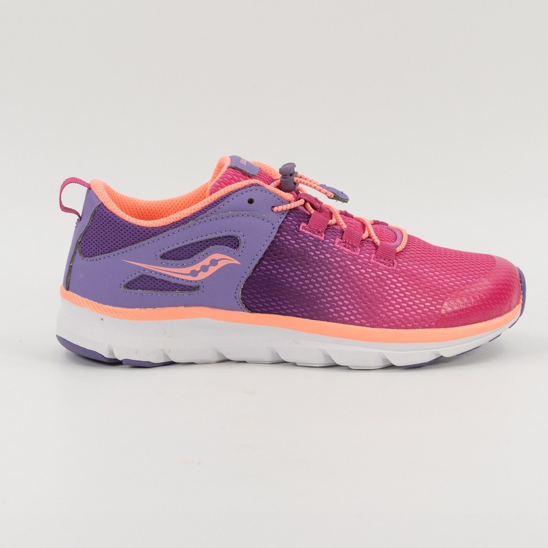 Saucony S-fusion Kids Grade School Running Shoes Girls Pink Sk161683 Size 6