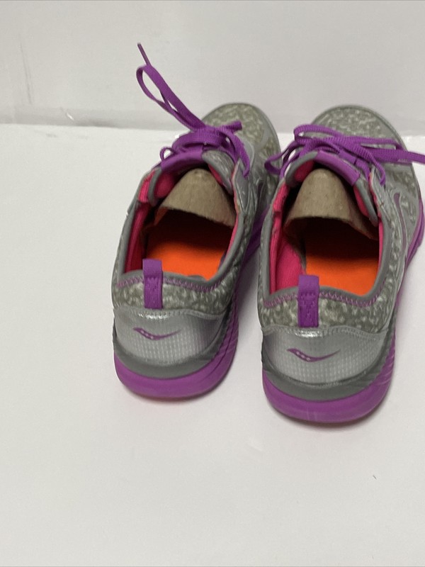 Saucony SY - Girls Volt Gray And Pink Size 7M SKU 222376