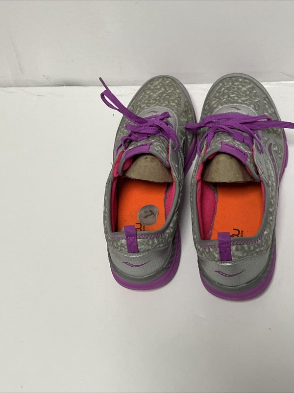 Saucony SY - Girls Volt Gray And Pink Size 7M SKU 222376