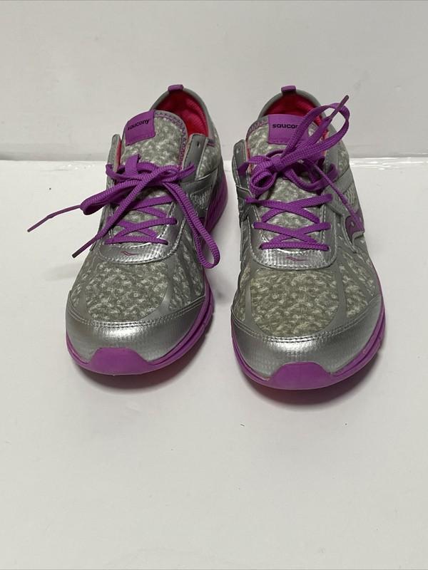 Saucony SY - Girls Volt Gray And Pink Size 7M SKU 222376