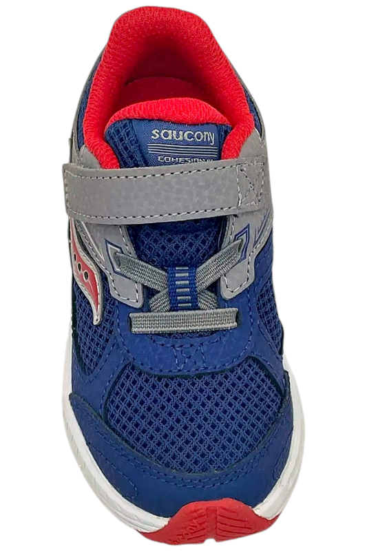 Saucony Toddler's Boy Cohesion 14 Alternative JR Running Shoe Red/Navy