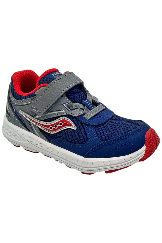 Saucony Toddler's Boy Cohesion 14 Alternative JR Running Shoe Red/Navy