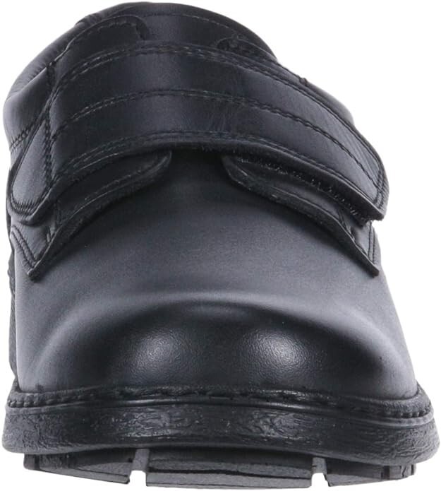 School Issue Boys Eddie Shoes Black Leather Size 2.5M Youth NIB