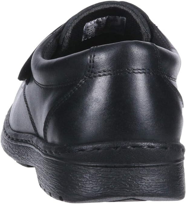 School Issue Boys Eddie Shoes Black Leather Size 2.5M Youth NIB
