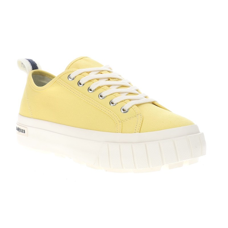 SeaVees Melrose Lug Platform Womens Yellow Sneakers Casual Shoes WMLRA24CPL-PNA