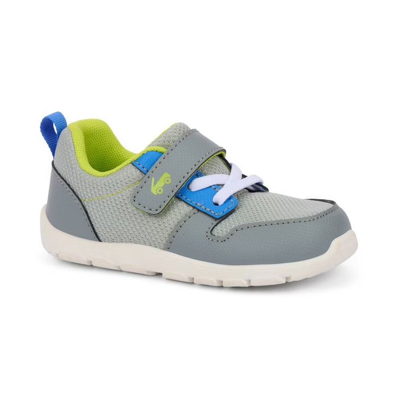 See Kai Run Basics Toddler Girls' Tenny Sneakers - Gray 9T: Machine
