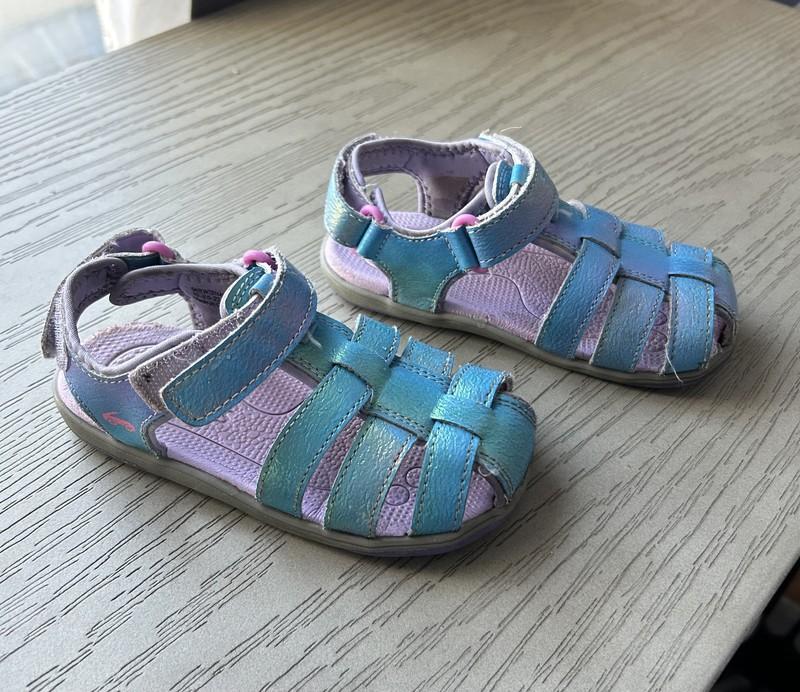 See Kai Run Paley Girls Water Sandal Shoes Blue Purple US Size 9