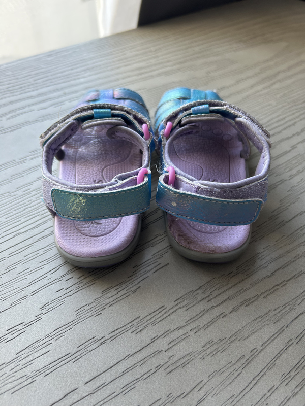See Kai Run Paley Girls Water Sandal Shoes Blue Purple US Size 9