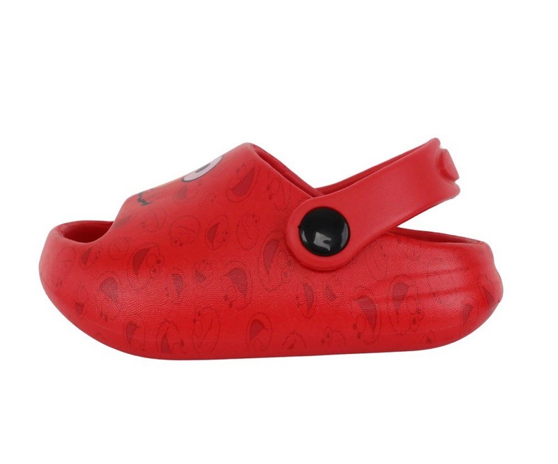 SESAME STREET Baby Boys Size 3 Elmo Comfort Clog Sandals • Red