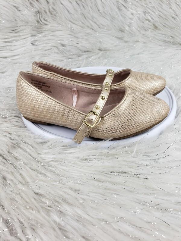 SEYCHELLES Girls Size 11 Slip On Flats Gold