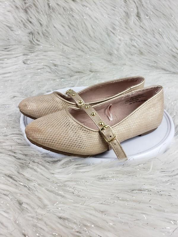 SEYCHELLES Girls Size 11 Slip On Flats Gold