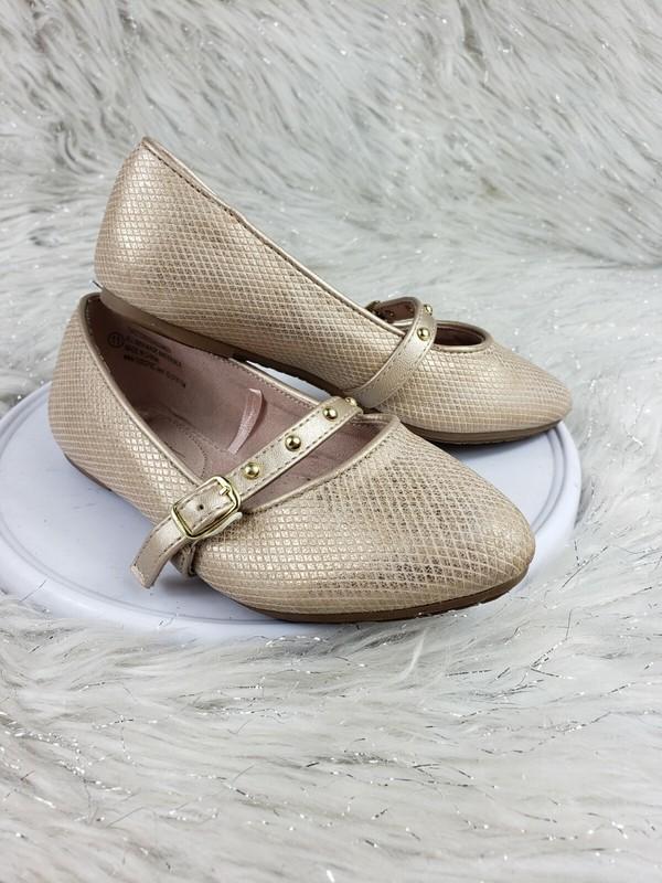 SEYCHELLES Girls Size 11 Slip On Flats Gold