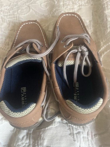 Sherry Topsider Boys Boat Shoes Size 8M Brown Tan