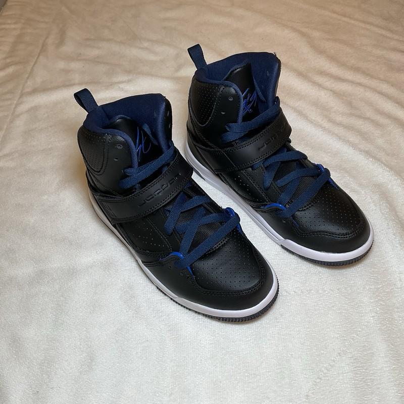 Size 1.5 (PS) - Jordan Flight 45 Mid Black Midnight Navy
