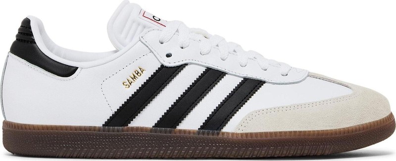 Size 10.5 - adidas Samba Indoor White Black Gum