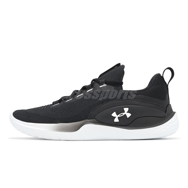 Size 10.5 - Under Armour Flow Dynamic Black White
