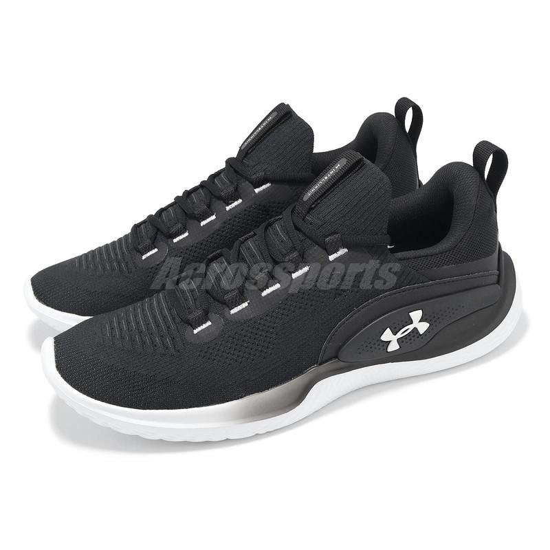 Size 10.5 - Under Armour Flow Dynamic Black White